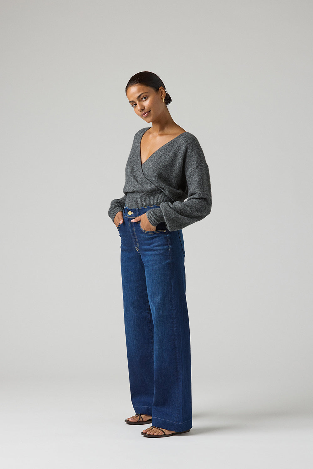 The Malibu Wide Denim  |  Deep Sapphire