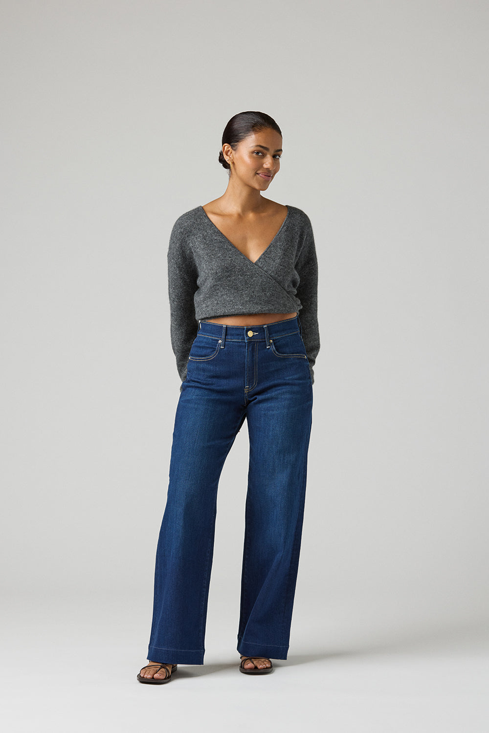 The Malibu Wide Denim  |  Deep Sapphire