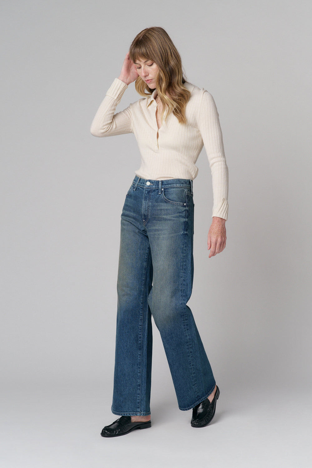 The Hermosa Wide Denim  |  Summer Rain