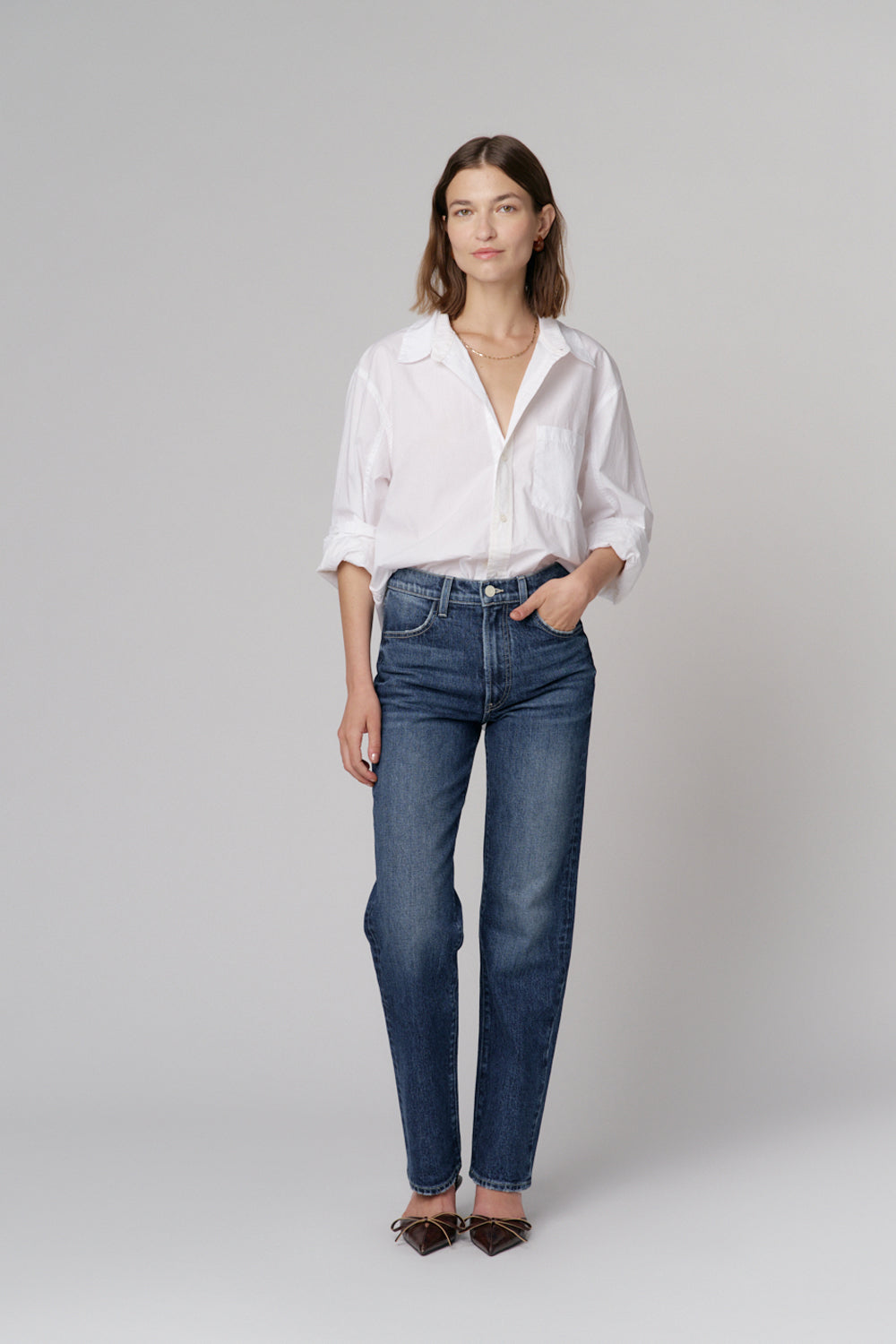 The Ana Classic Straight Denim  |  Twilight
