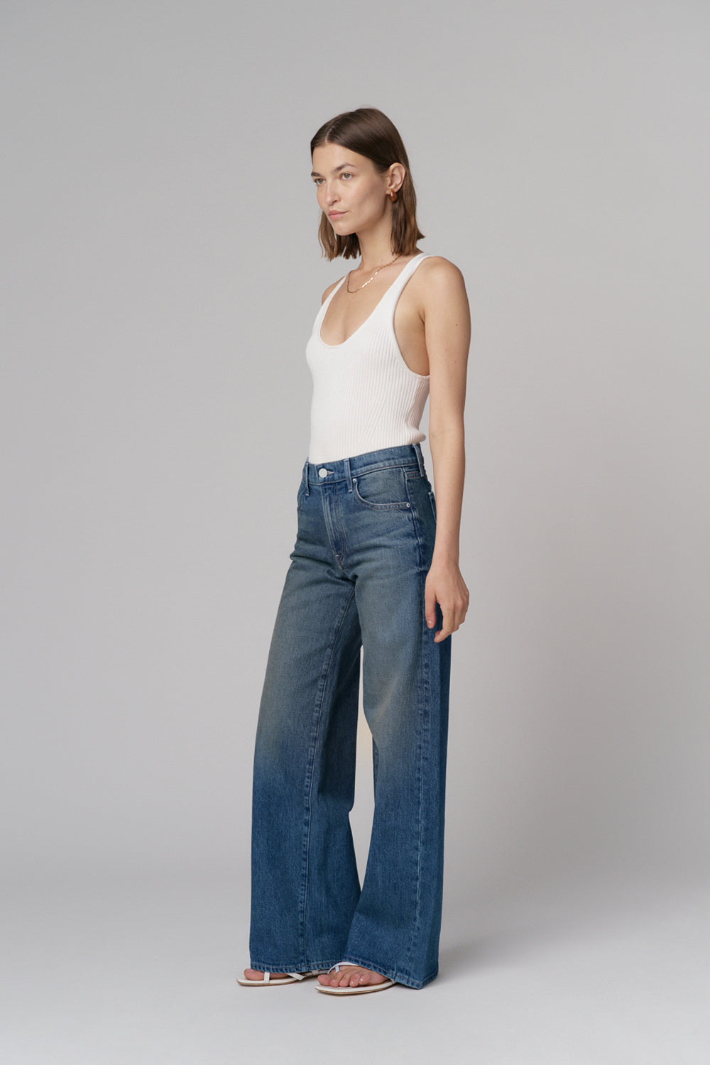 The Hermosa Wide Denim  |  Summer Rain