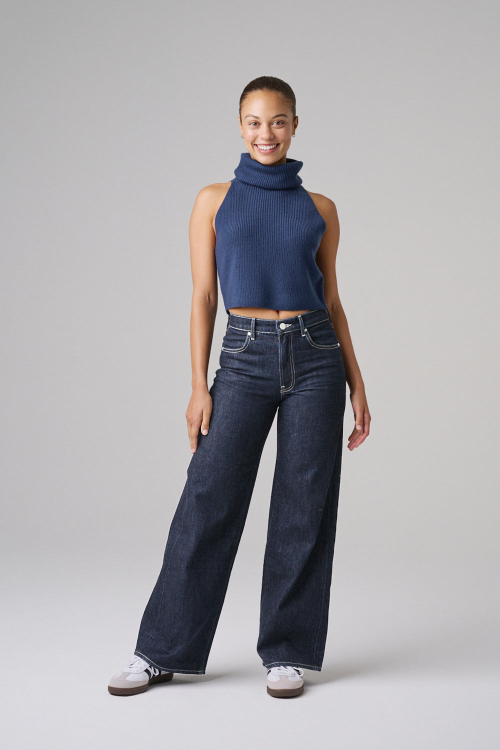 The Hermosa Wide Denim  |  Deep Indigo