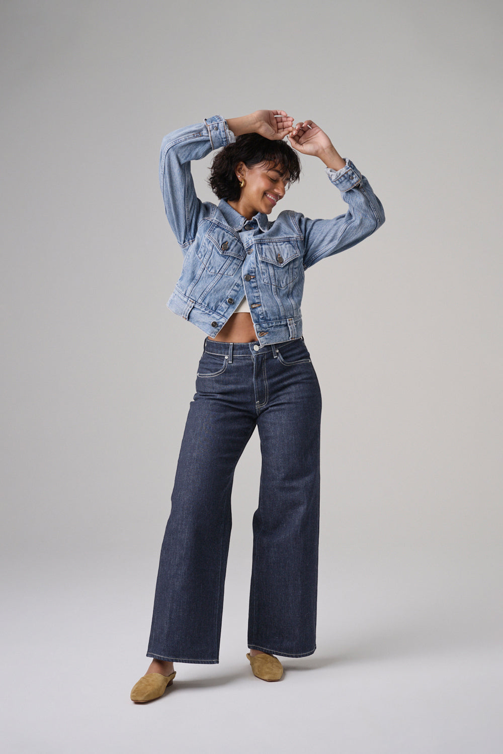 The Hermosa Wide Denim  |  Deep Indigo