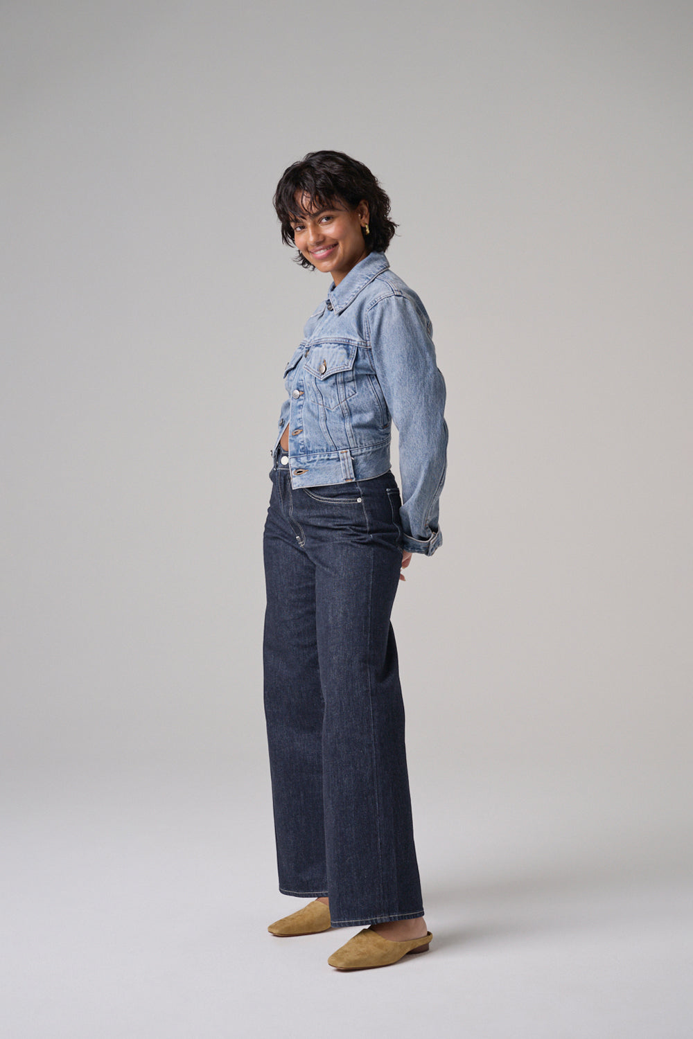 The Hermosa Wide Denim  |  Deep Indigo