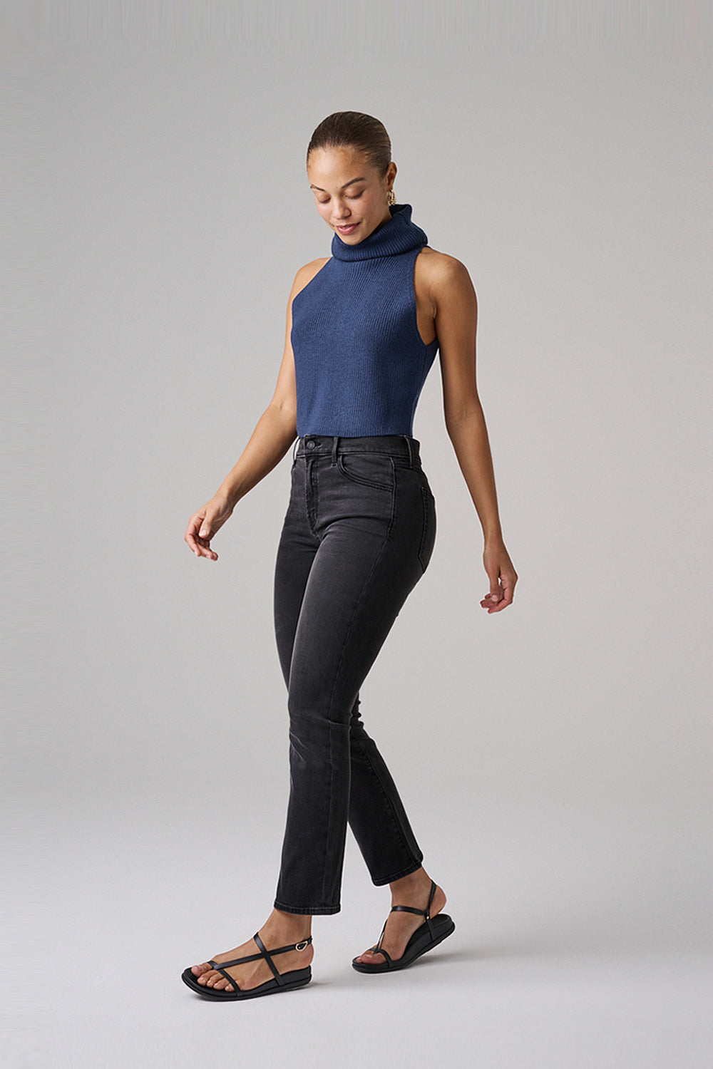 The Melrose Slim Straight Denim  |  Black Diamond