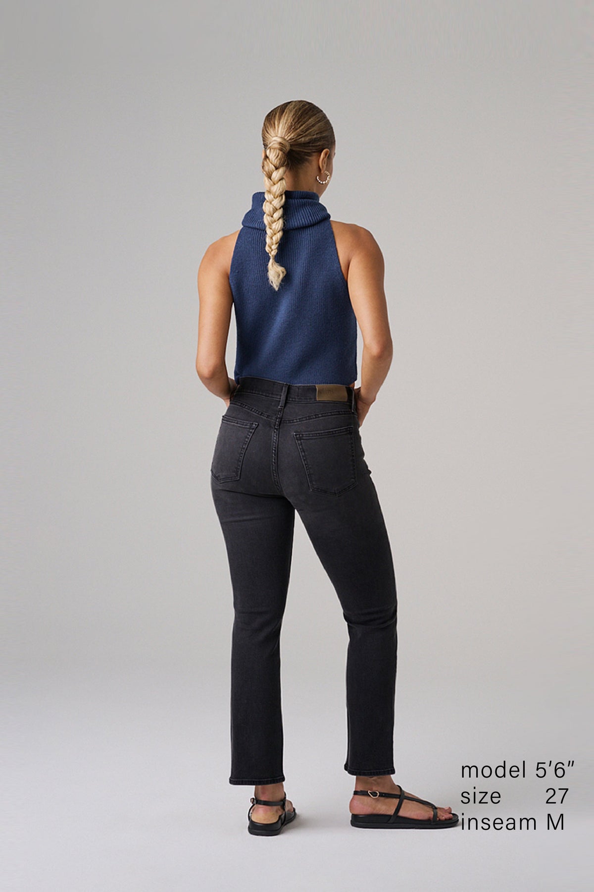 The Melrose Slim Straight Denim  |  Black Diamond