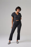 The Melrose Slim Straight Denim  |  Black Diamond