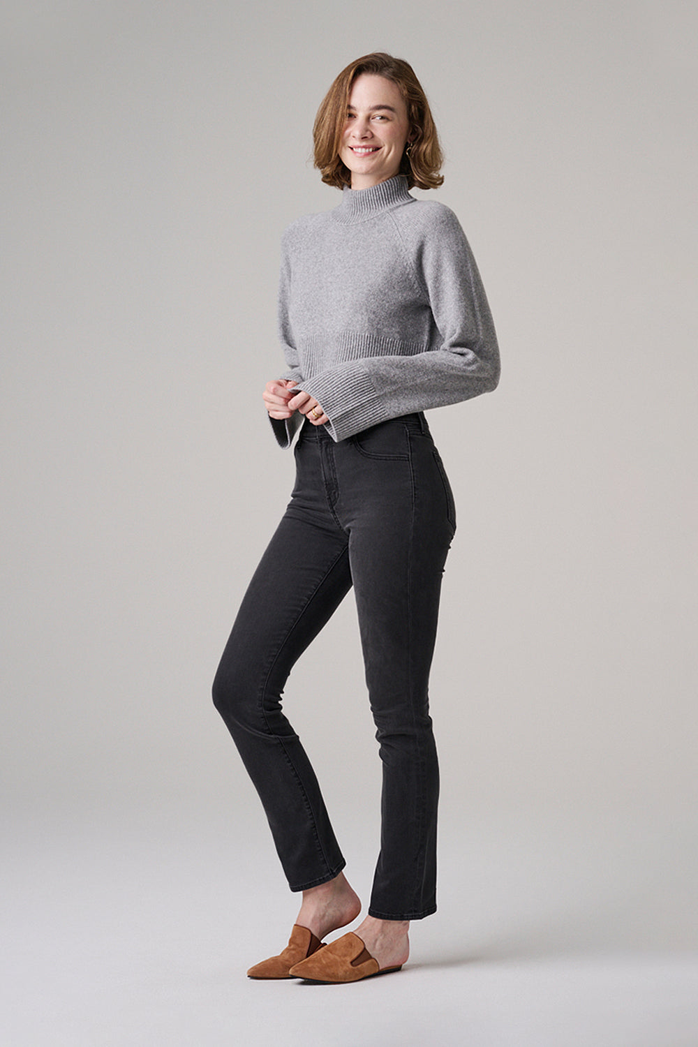 The Melrose Slim Straight Denim  |  Black Diamond