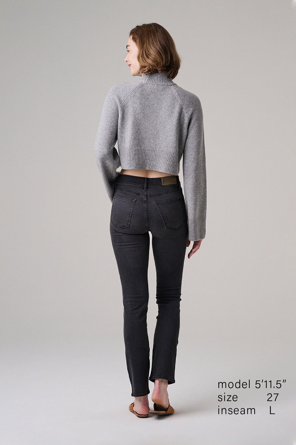 The Melrose Slim Straight Denim  |  Black Diamond