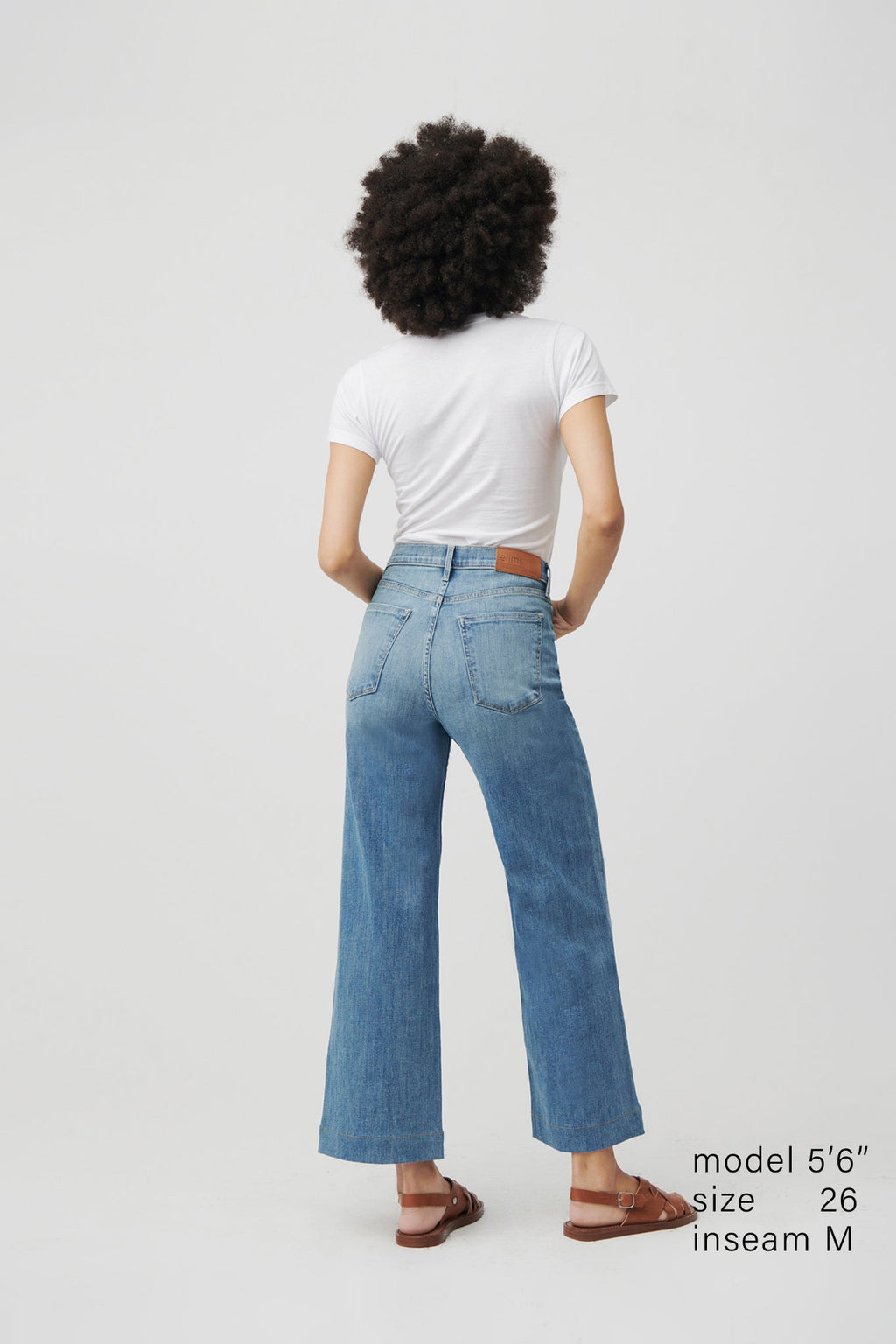 The Malibu Wide Denim Cropped  |  Sun-Kissed