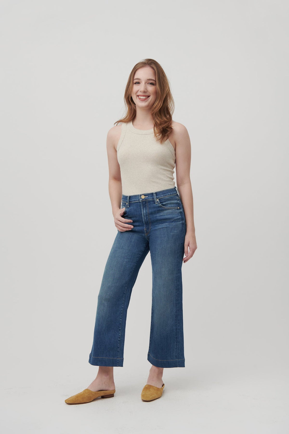 The Malibu Wide Denim Cropped  |  Moonlit Ocean