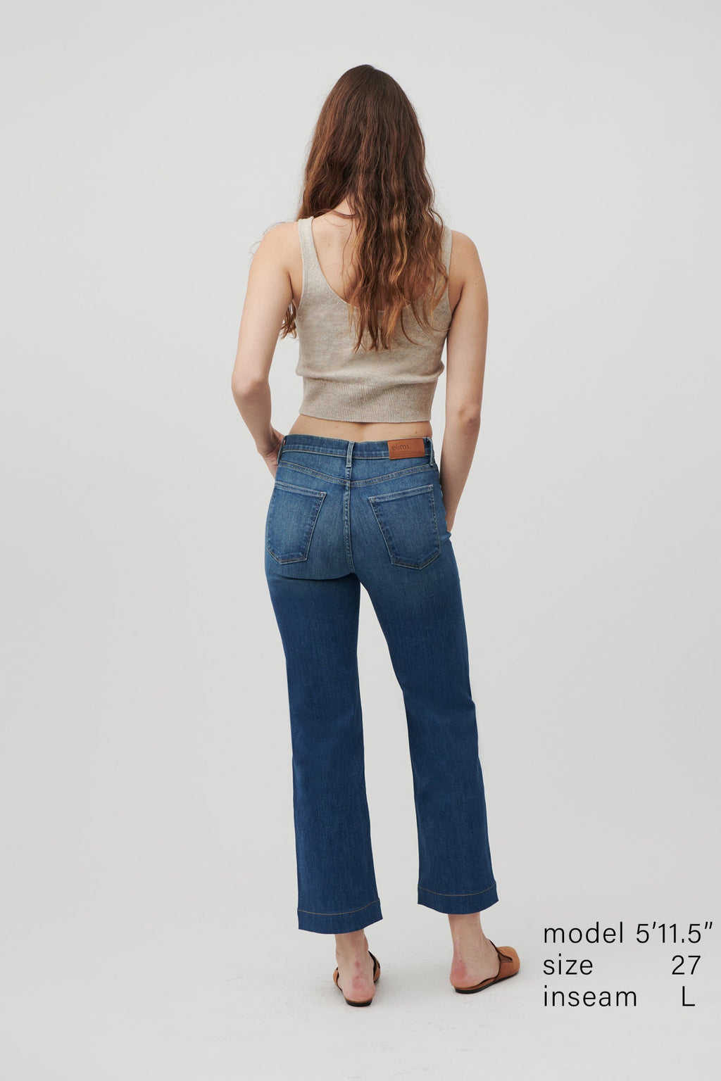 The Malibu Wide Denim Cropped  |  Moonlit Ocean