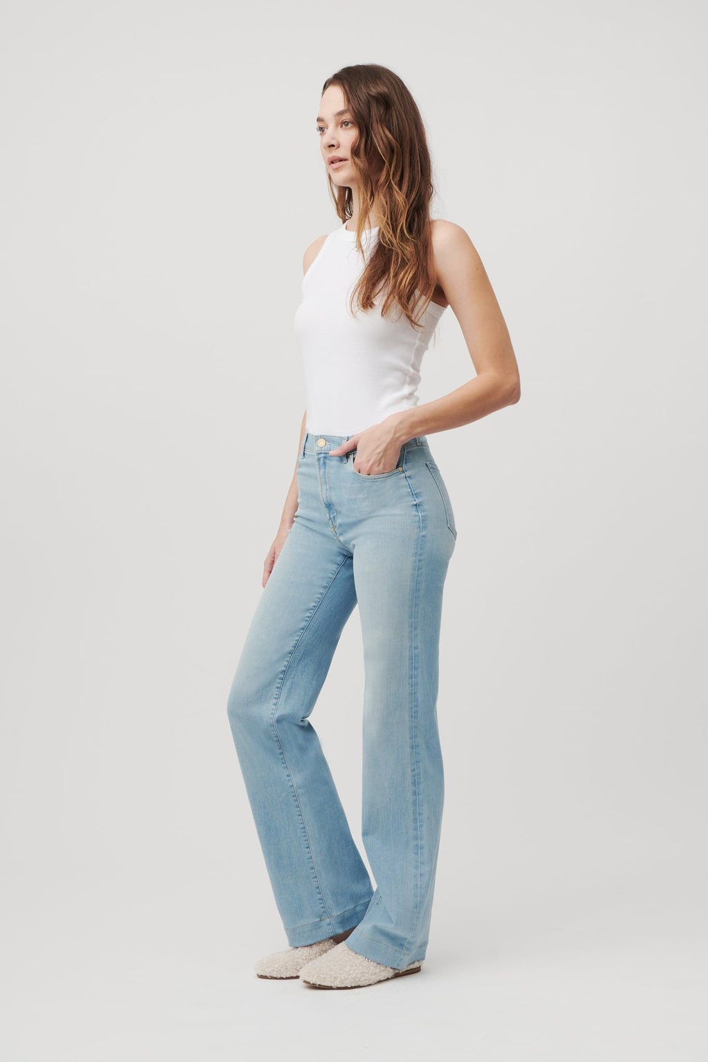 The Malibu Wide Denim  |  Cloud