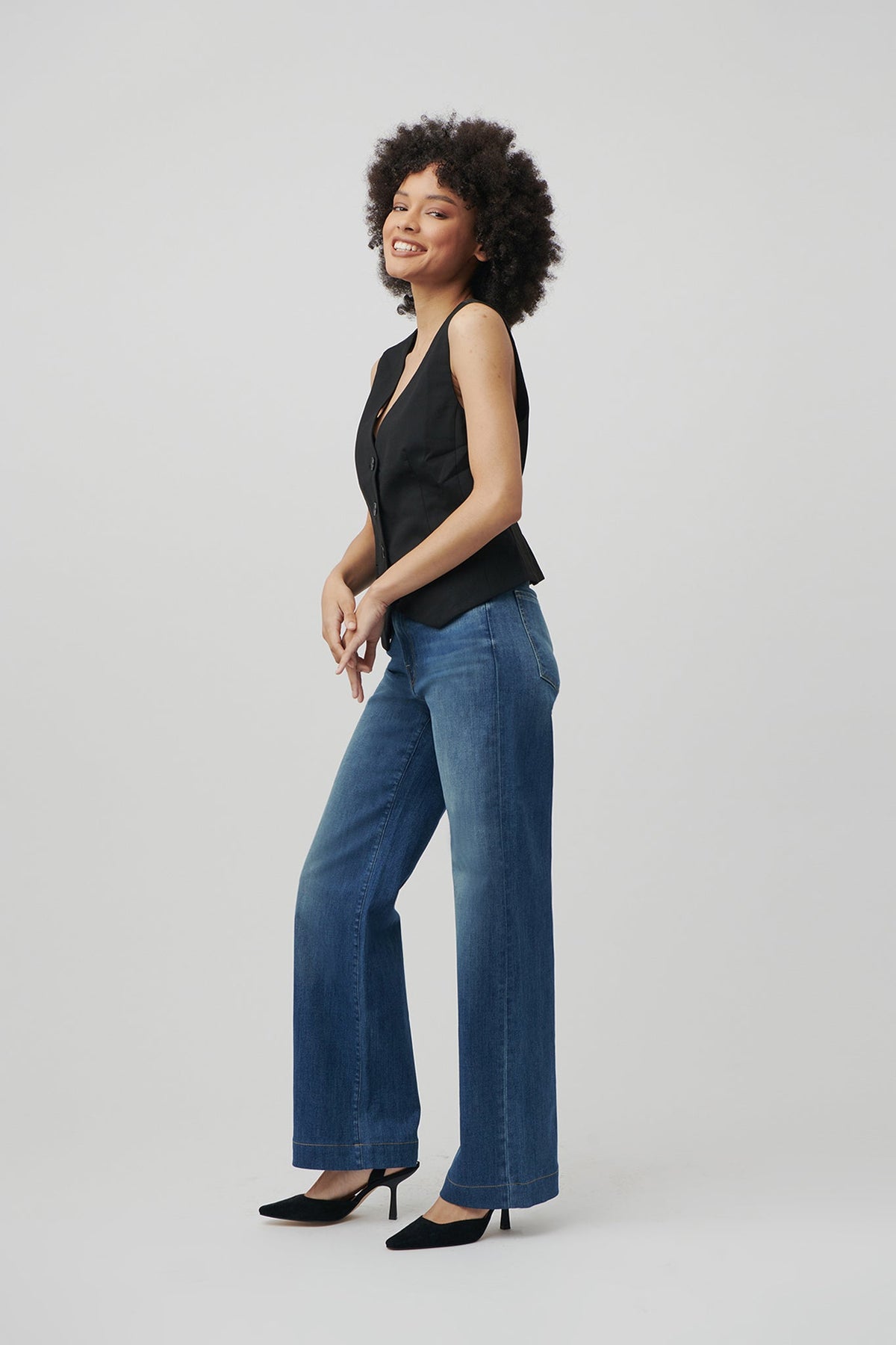 The Malibu Wide Denim  |  Moonlit Ocean