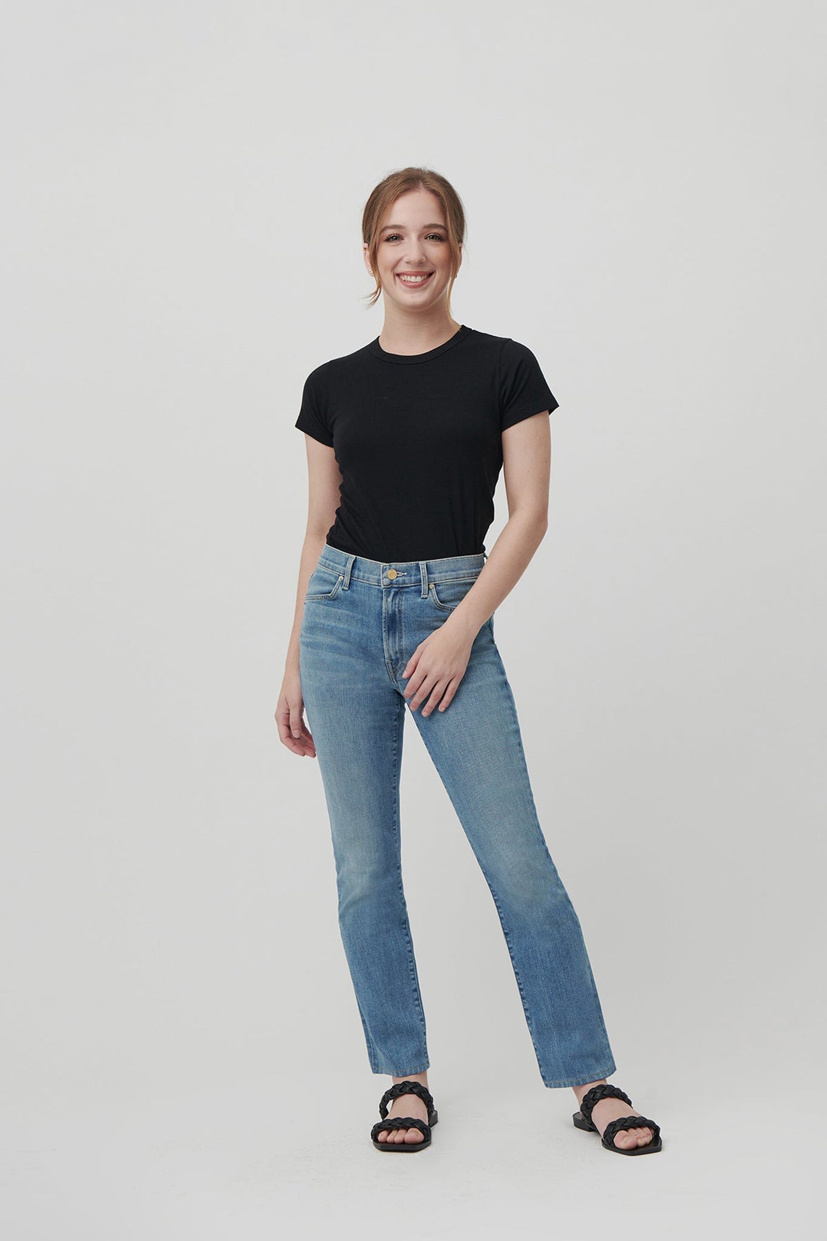 The Melrose Slim Straight Denim  |  Sun-Kissed