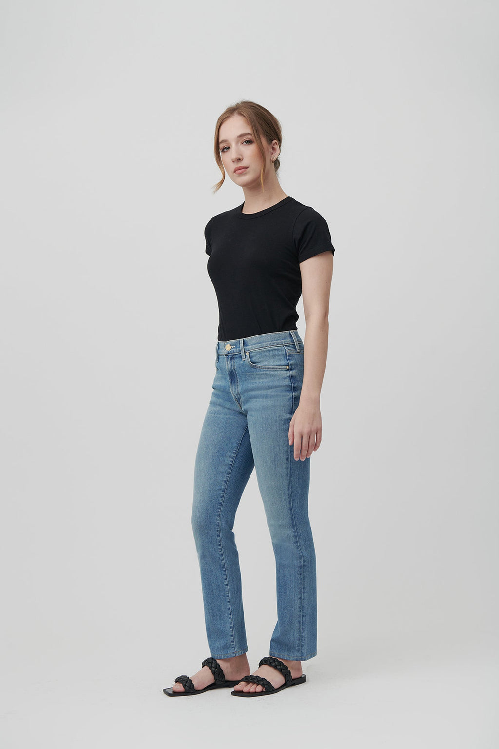 The Melrose Slim Straight Denim  |  Sun-Kissed