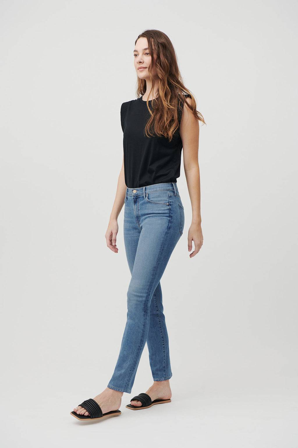 The Melrose Slim Straight Denim  |  Sun-Kissed