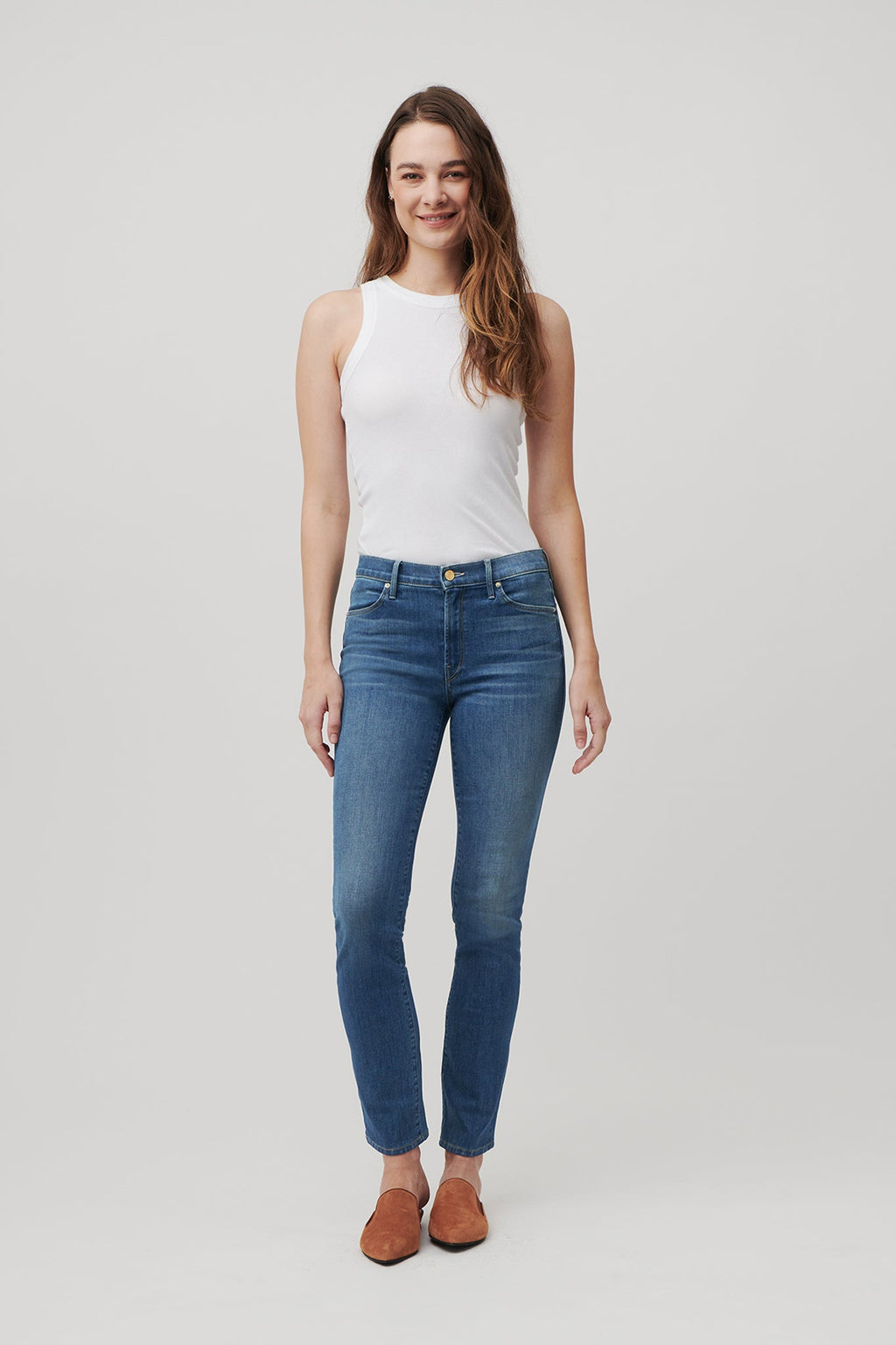 The Melrose Slim Straight Denim  |  Moonlit Ocean