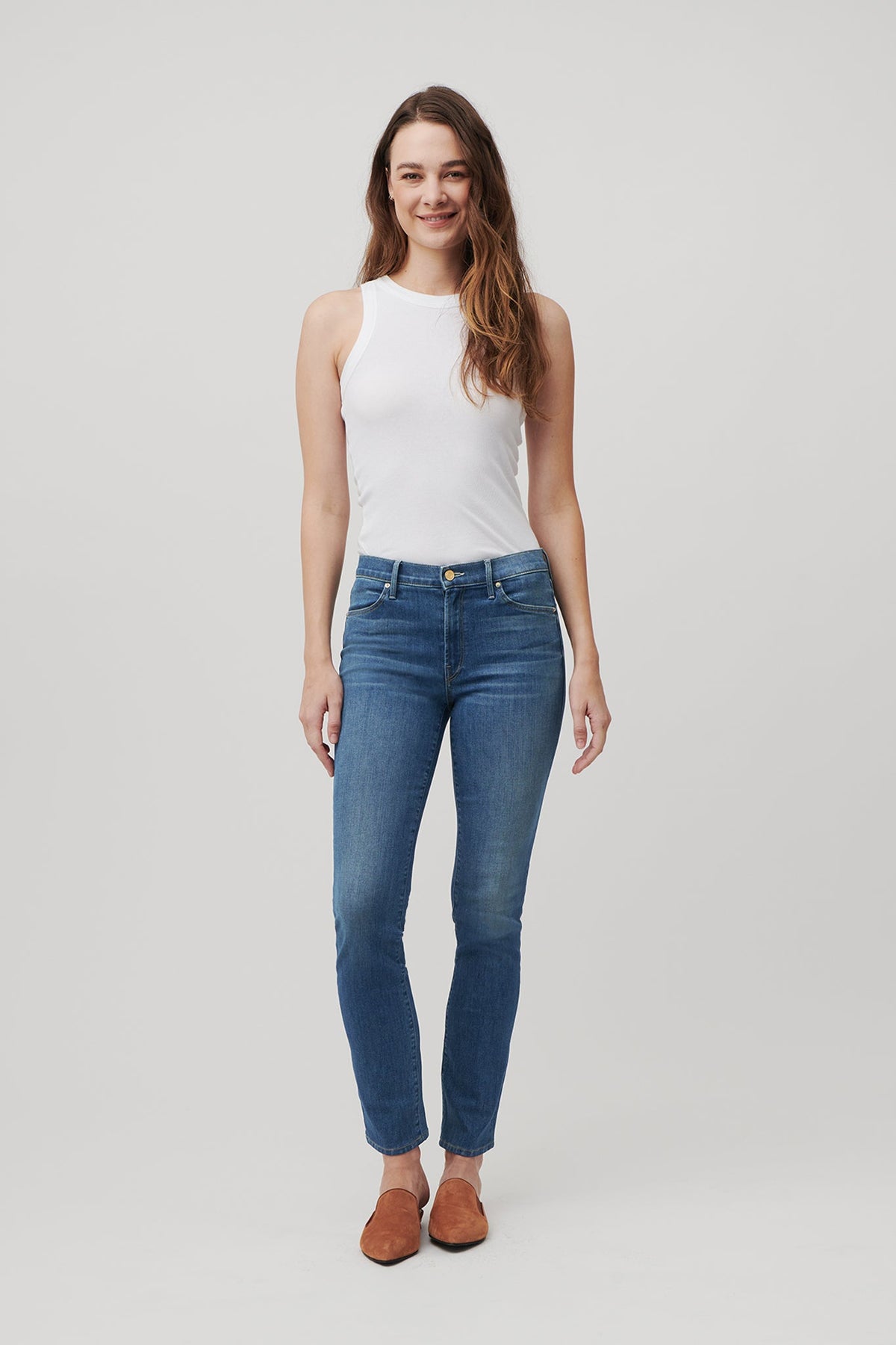 The Melrose Slim Straight Denim  |  Moonlit Ocean