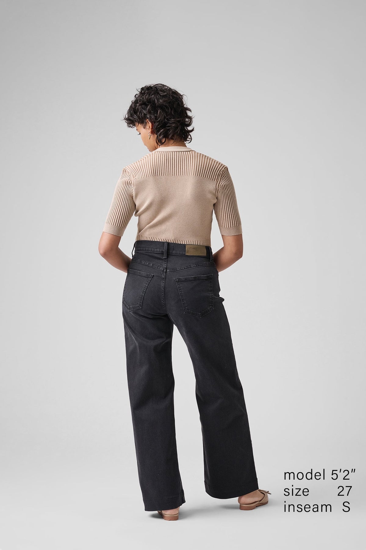 The Malibu Wide Denim  |  Black Diamond