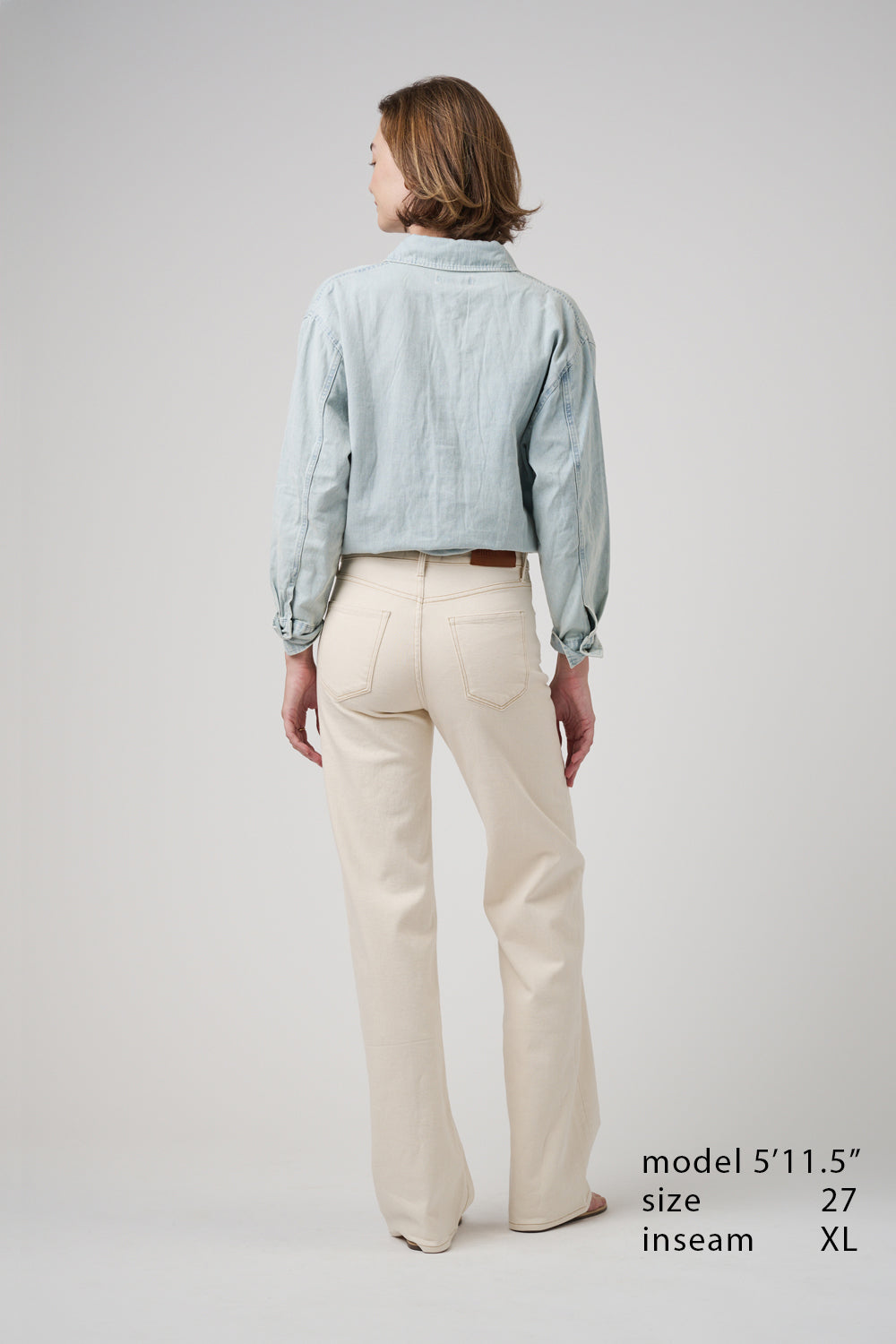 The Malibu Wide Denim  |  White Sand