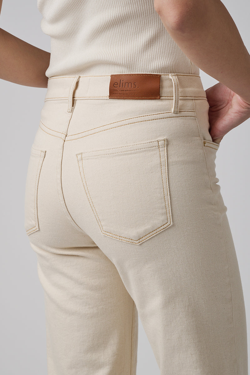 The Malibu Wide Denim  |  White Sand