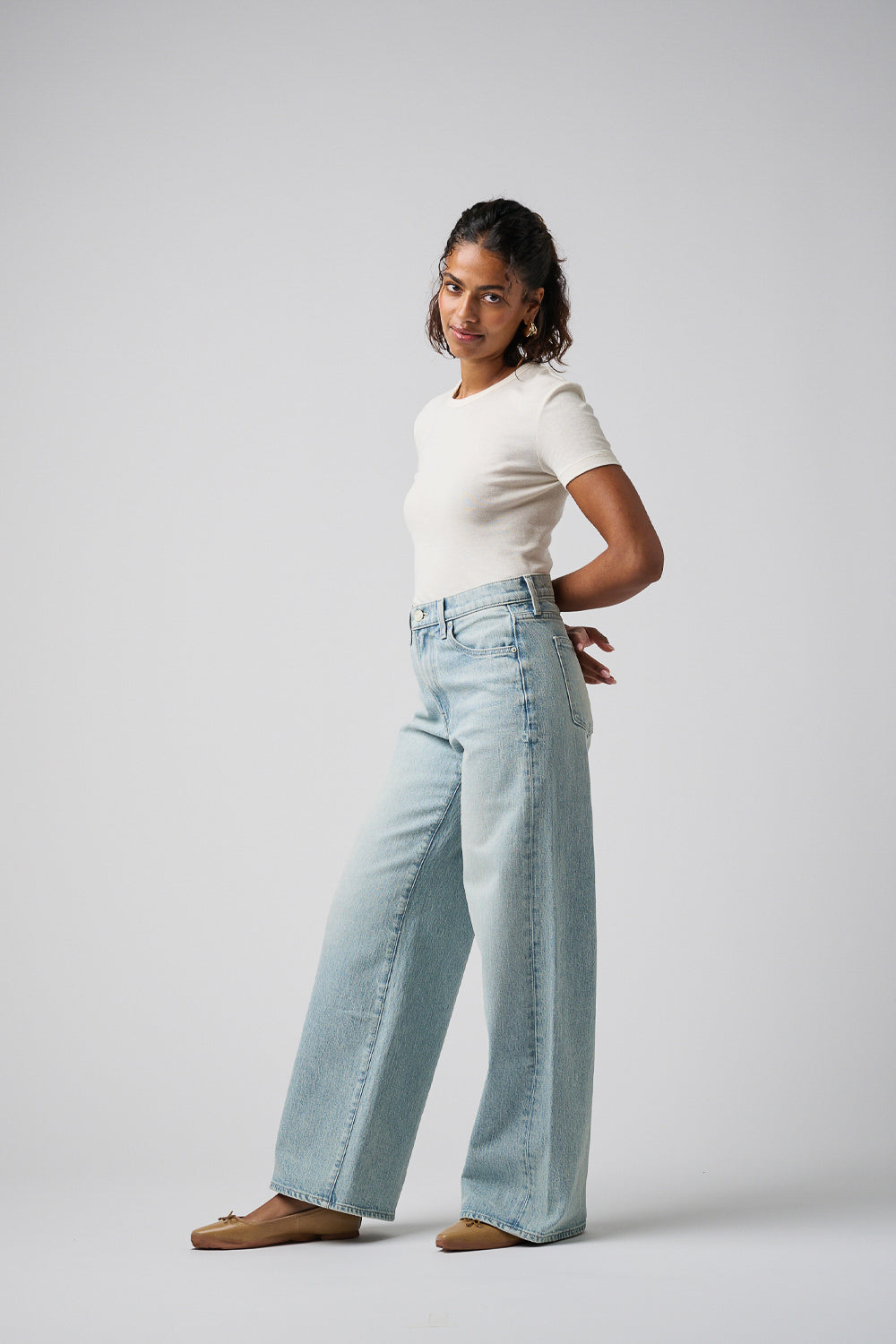 The Hermosa Wide Denim  |  Sunrise