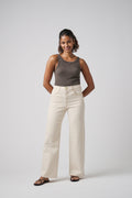 The Malibu Wide Denim  |  White Sand